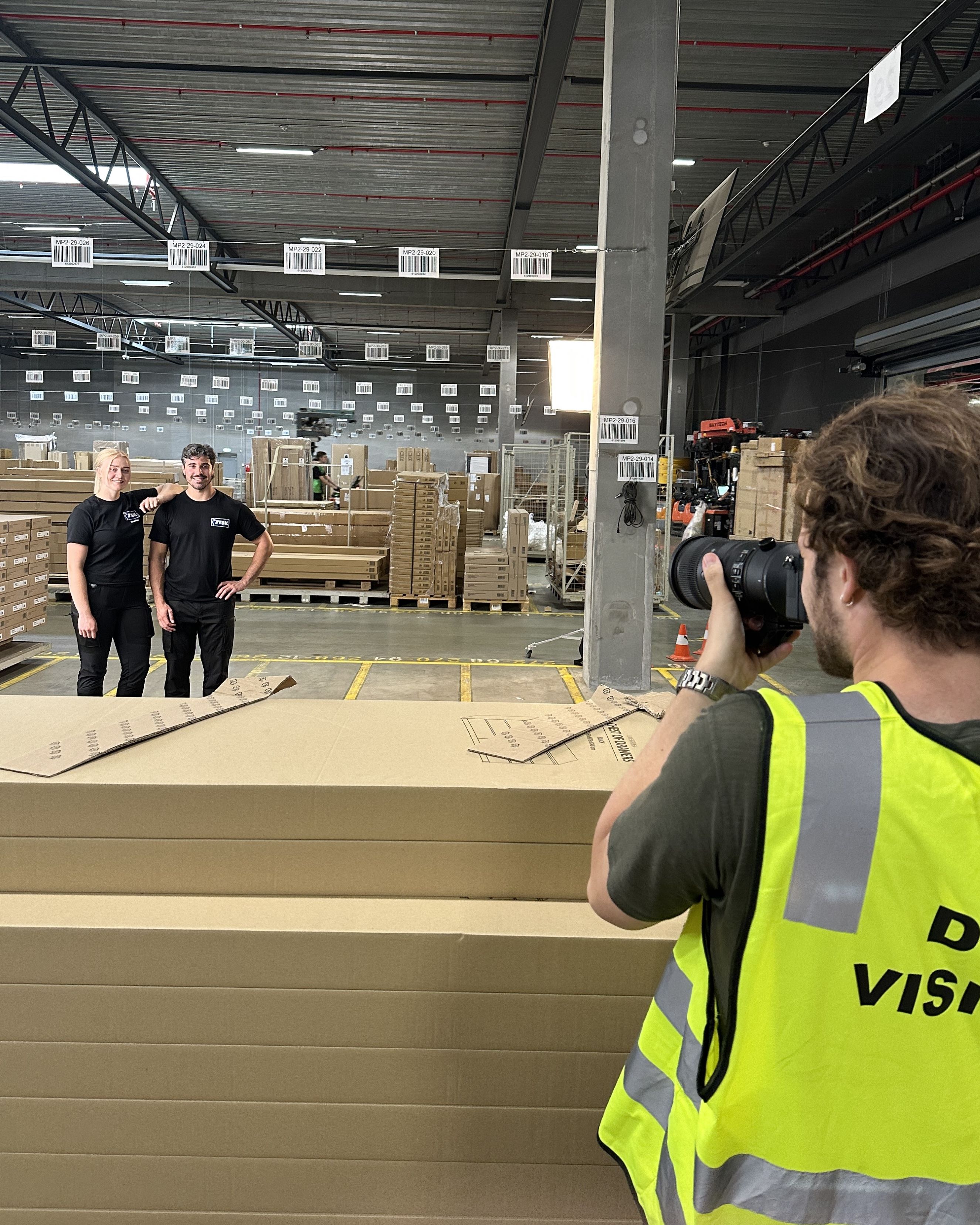 Hinter den Kulissen der Kampagnenproduktion.