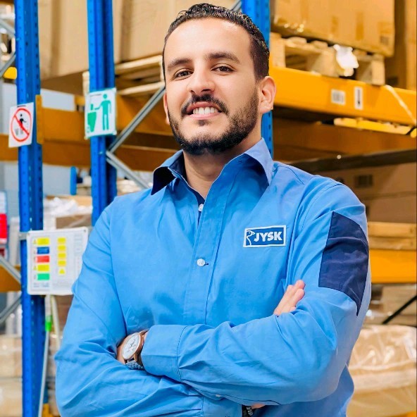 Ahmed-brahim, responsabil pentru magazinul Dark Store JYSK Maroc.