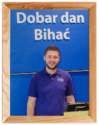 Aldin works as Sales Assistant in JYSK Bihac