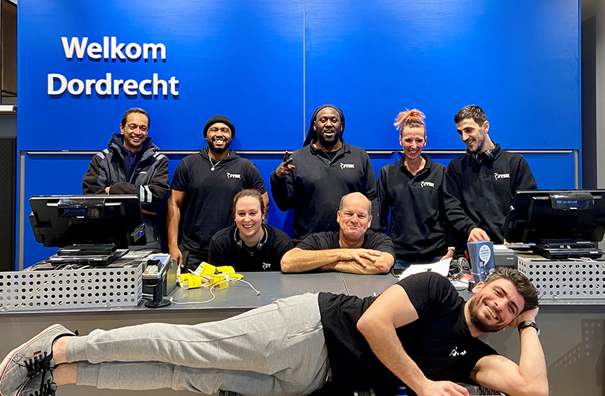 Tamara samen met het E-team