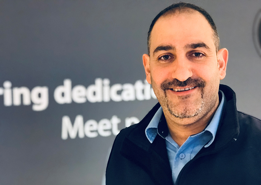 Fouzi Albaroudi, distriktschef hos JYSK Sveirge