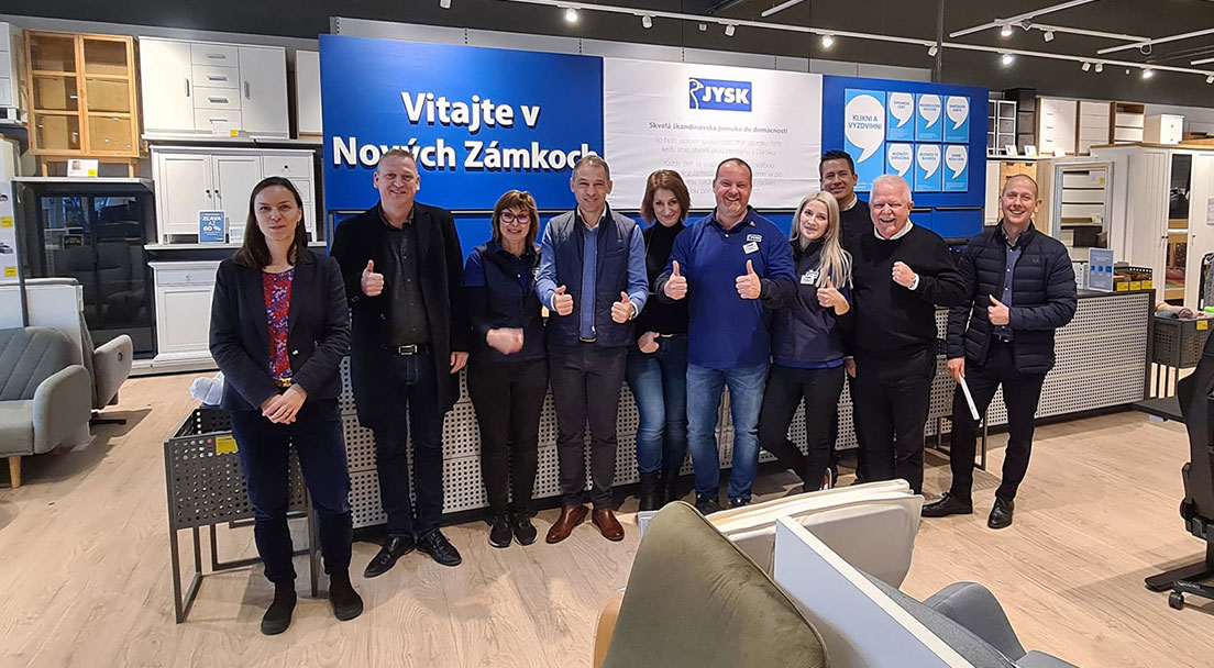Návšteva v teréne, JYSK Nové Zámky