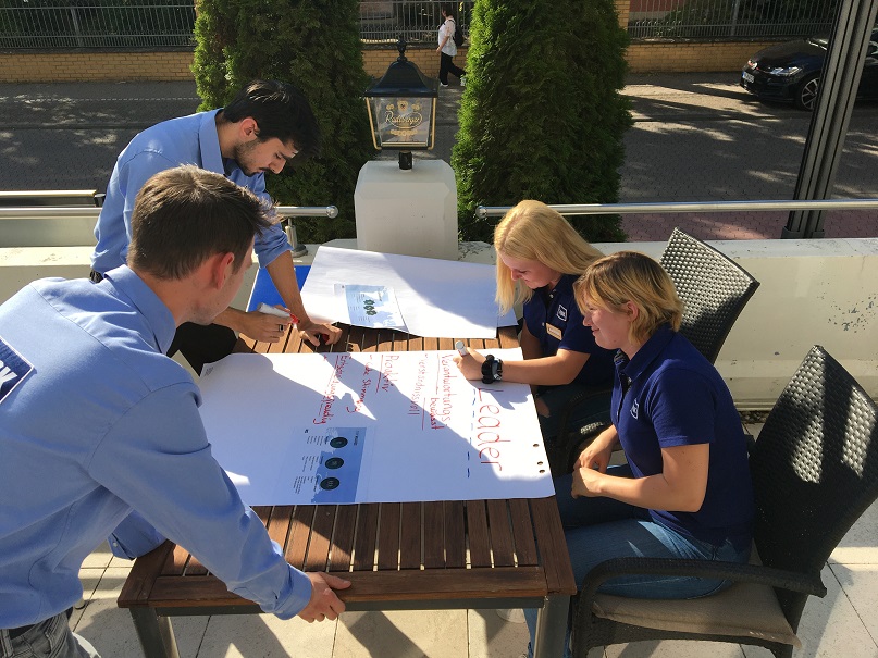 Apprentices in group work