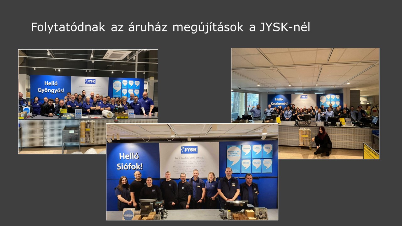 megújult üzletek