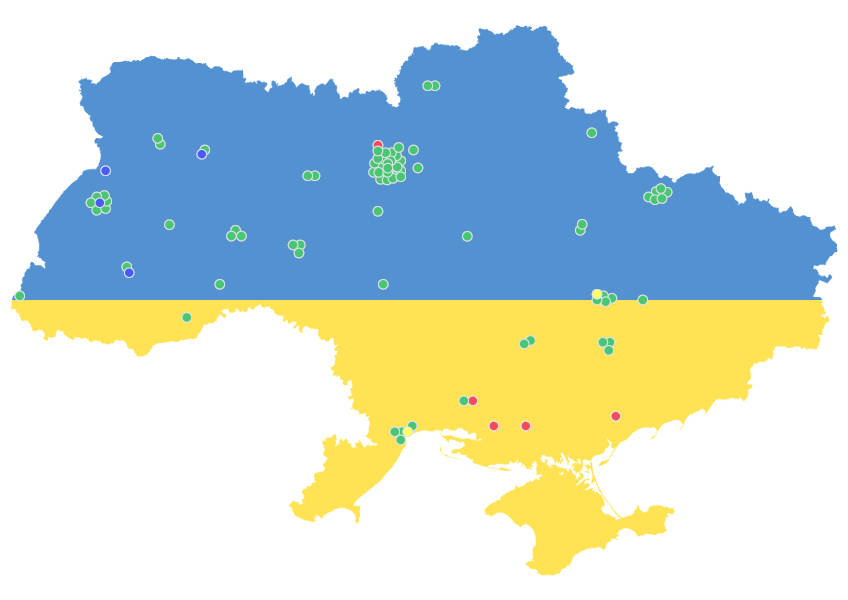 Ukraine-Karte