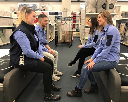 Lidija helps new colleagues feel welcome