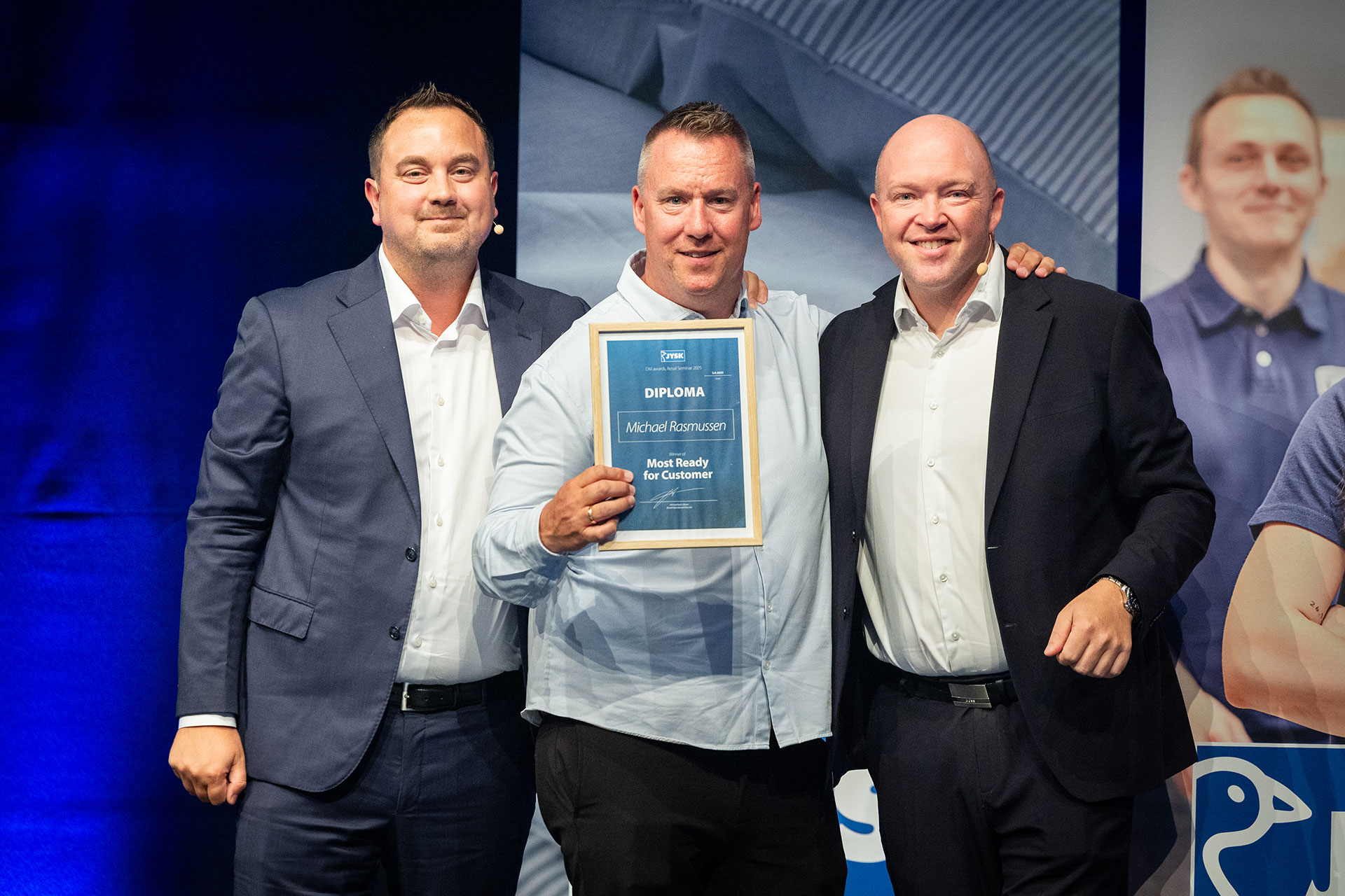 Michael Rasmussen blev kåret som den bedste District Manager i kategorien "Most Ready for Customers".