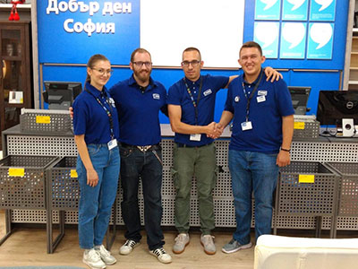 Радослав Божков (second from left) and his colleagues