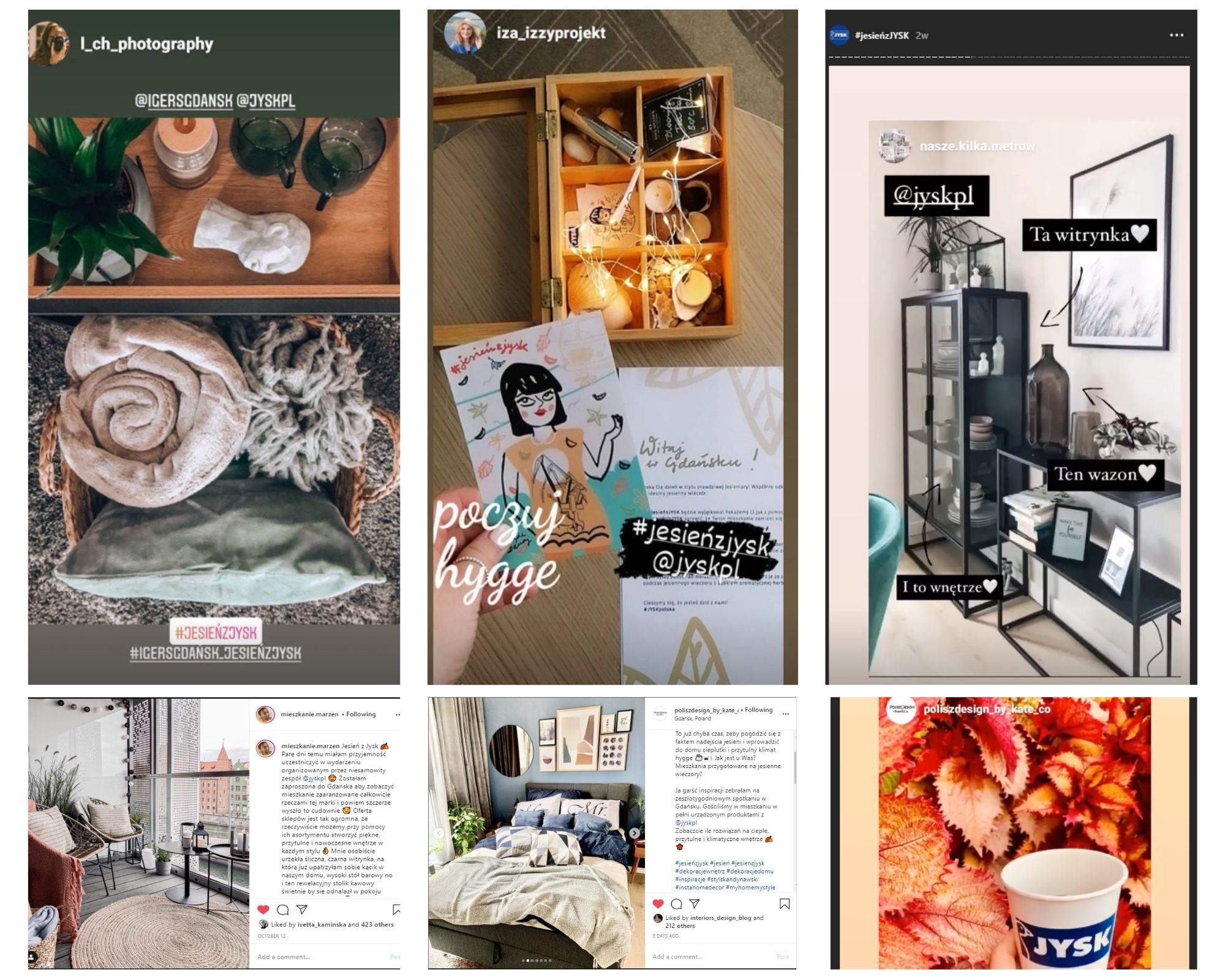 examples from Instagram