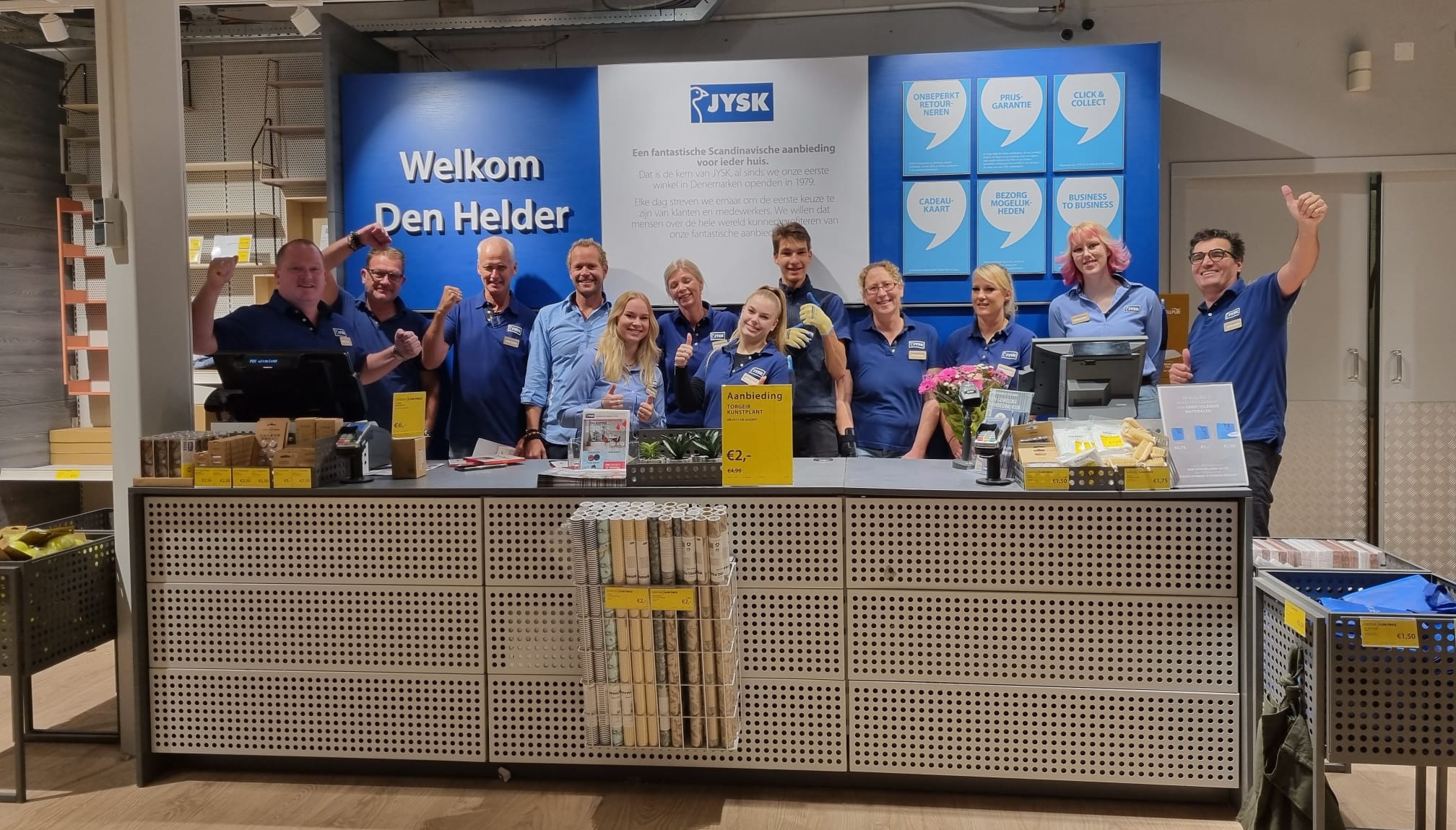 Blije gezichten bij de heropening in Den Helder