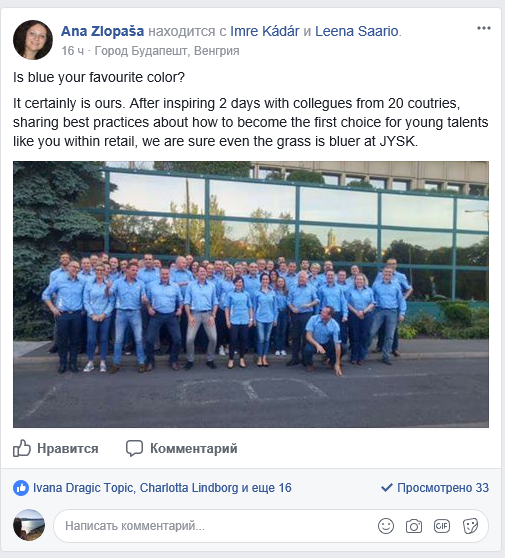 Winning Facebook post