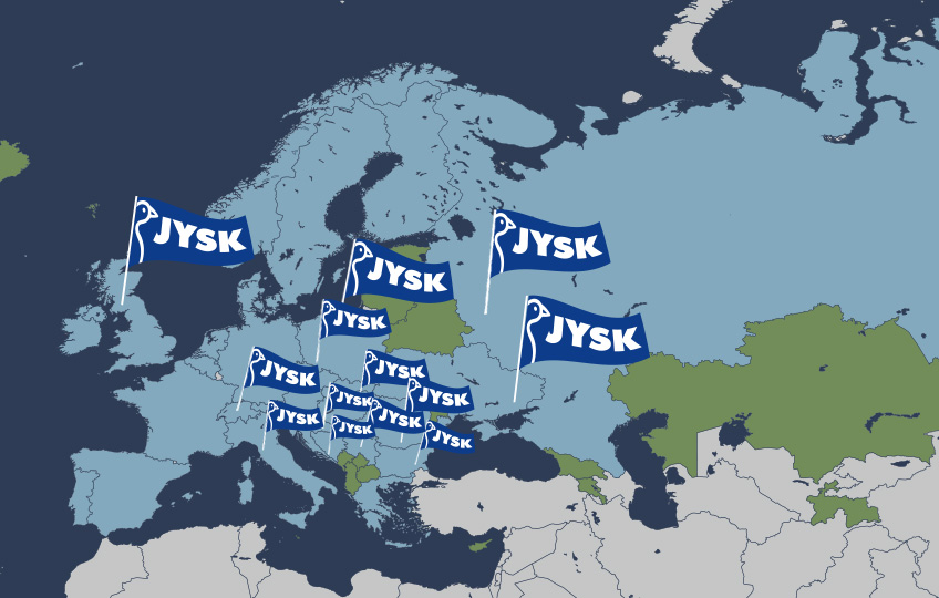 JYSK Map