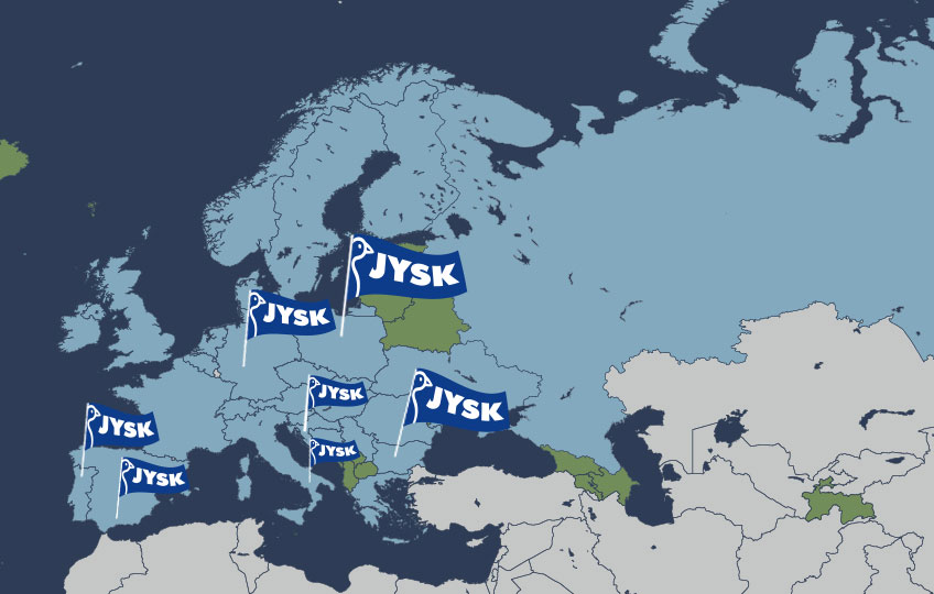 JYSK Map