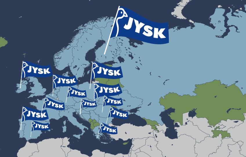 JYSK Map