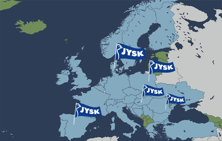 New JYSK stores March