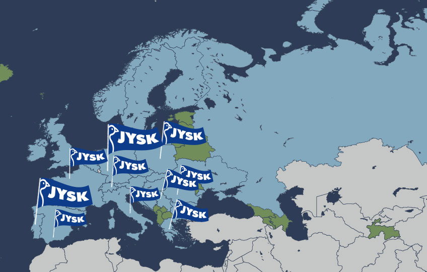JYSK Map