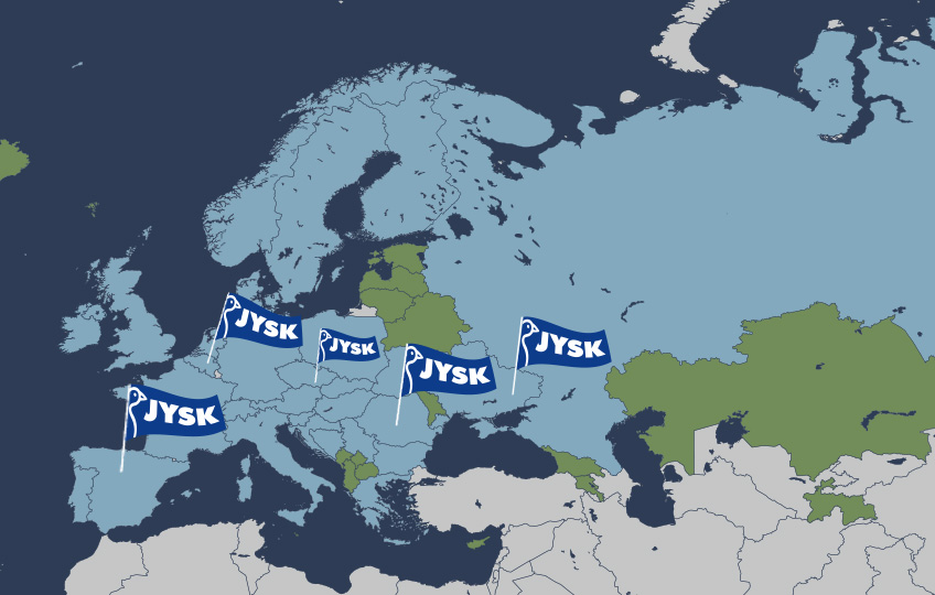 JYSK Map