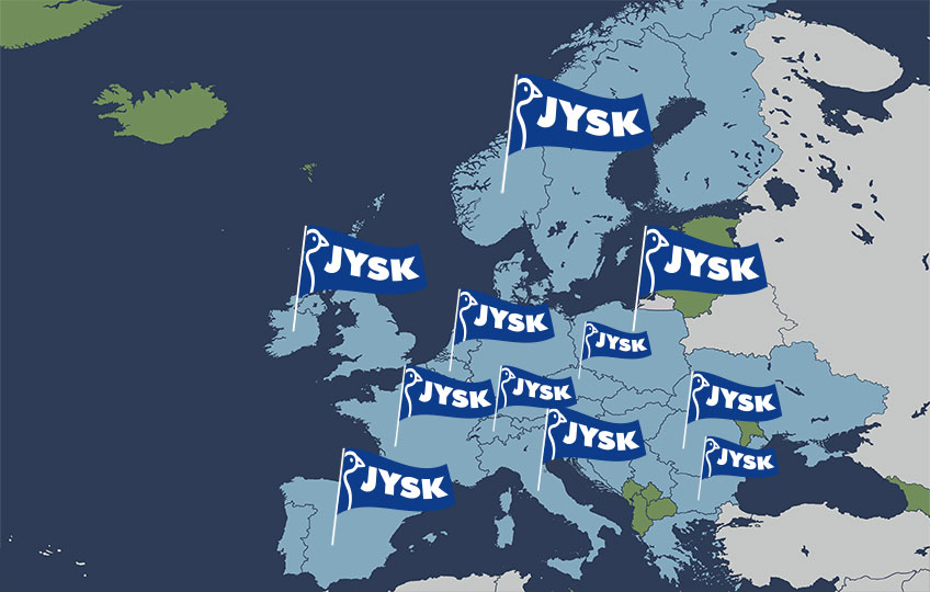 JYSK Map