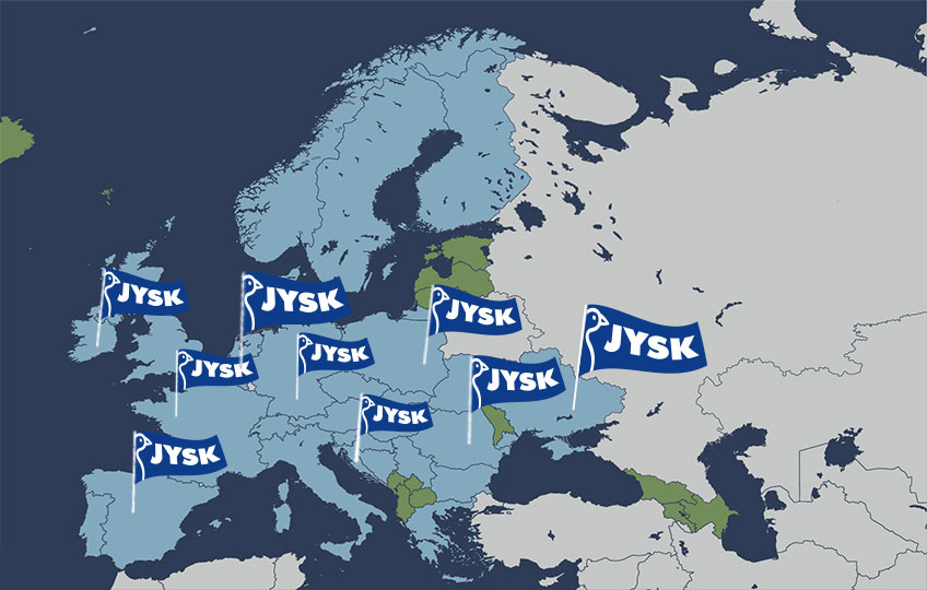 JYSK Map