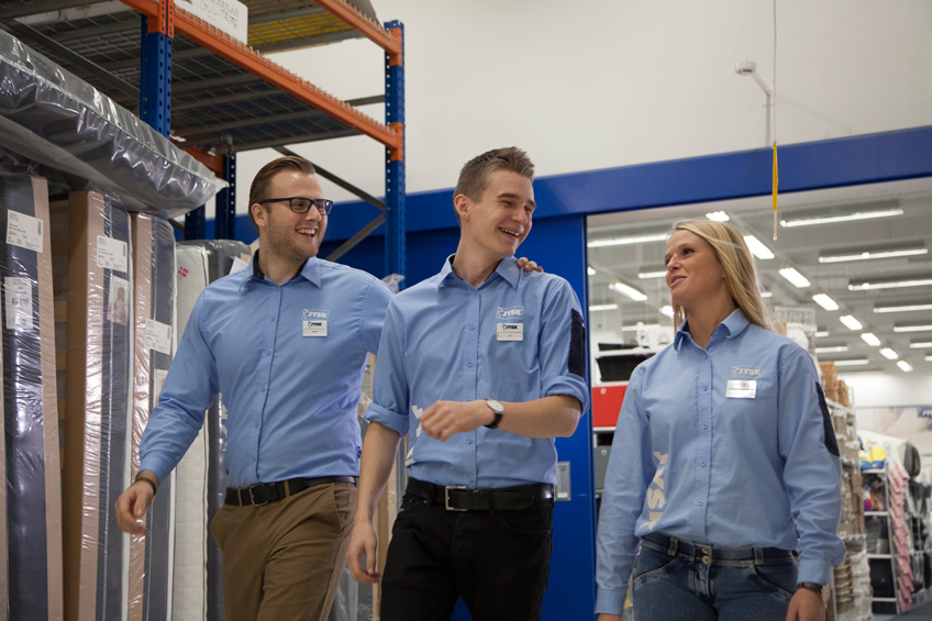 Happy JYSK employees