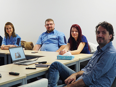 Colleagues from Romania spend a day with the Country Manager