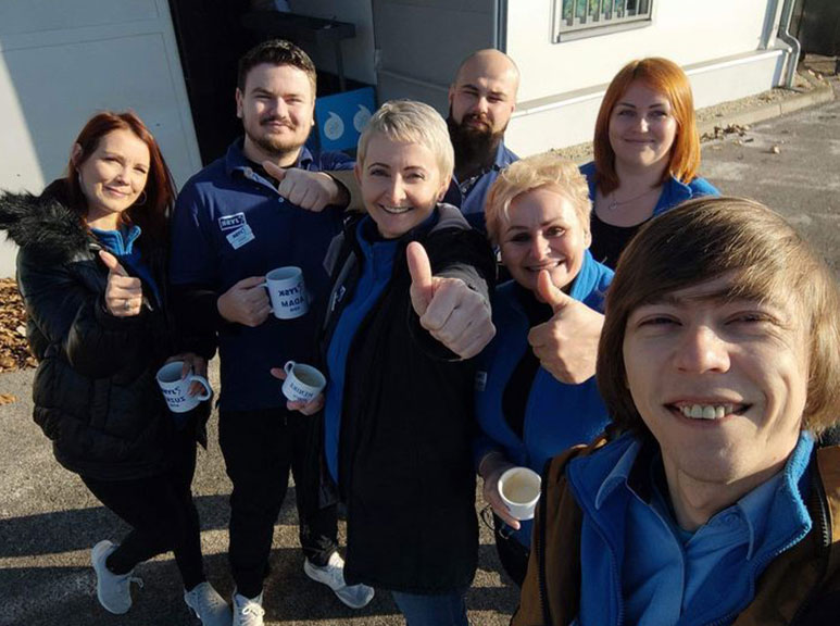 Tím z predajne JYSK Rimavská Sobota