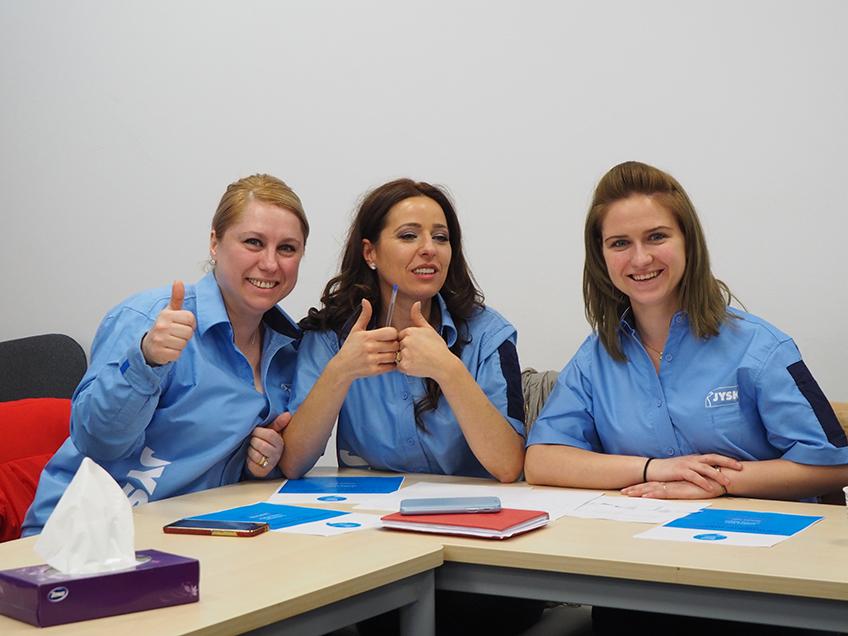 Gianina Platon (Sales Assistant), Cristina Ioan (Deputy Store Manager) and Simona Filip (Sales Assistant)