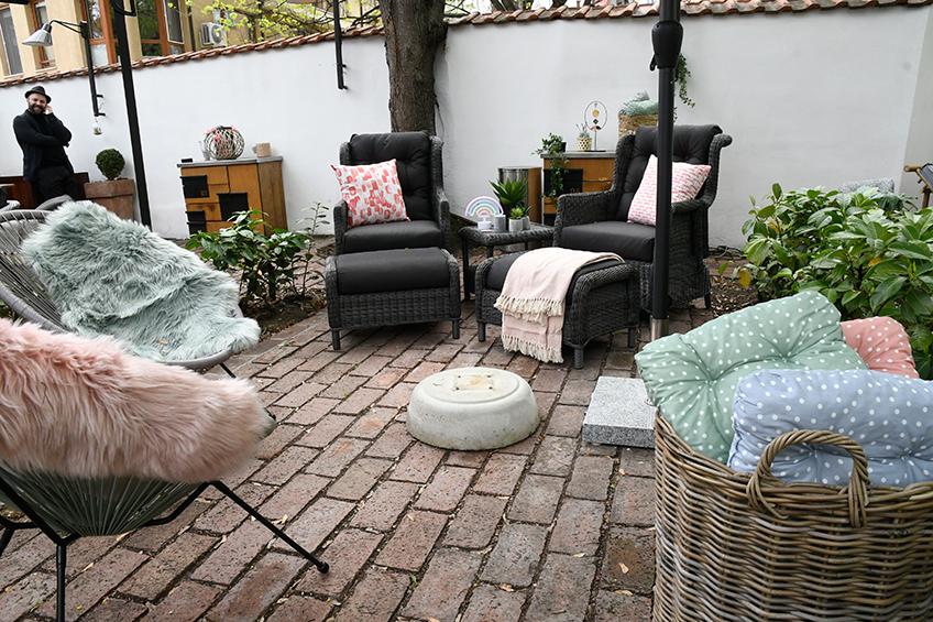 One of the corners at the garden event in Club Motto
