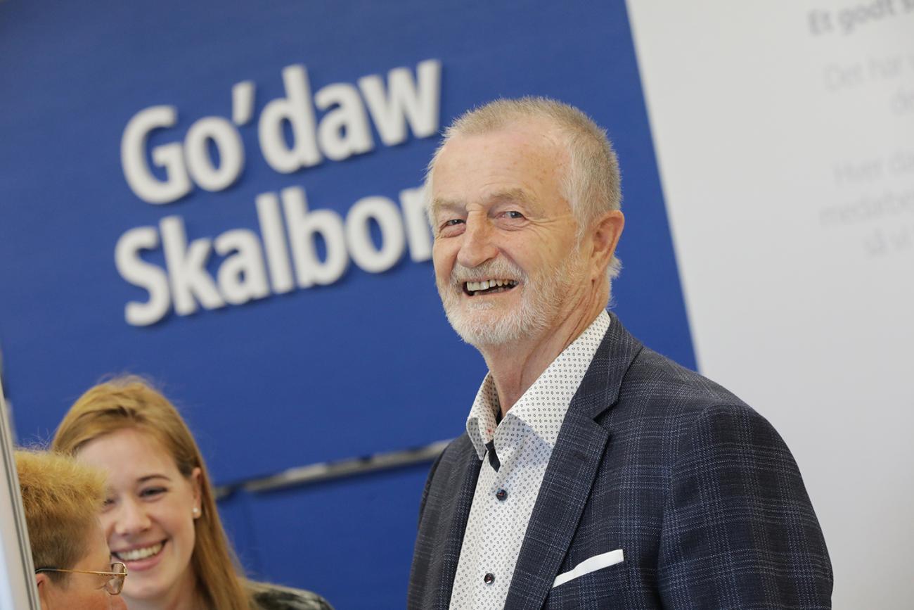 Grundlægger af JYSK, Lars Larsen, var stolt af at være med til at fejre Jéan.
