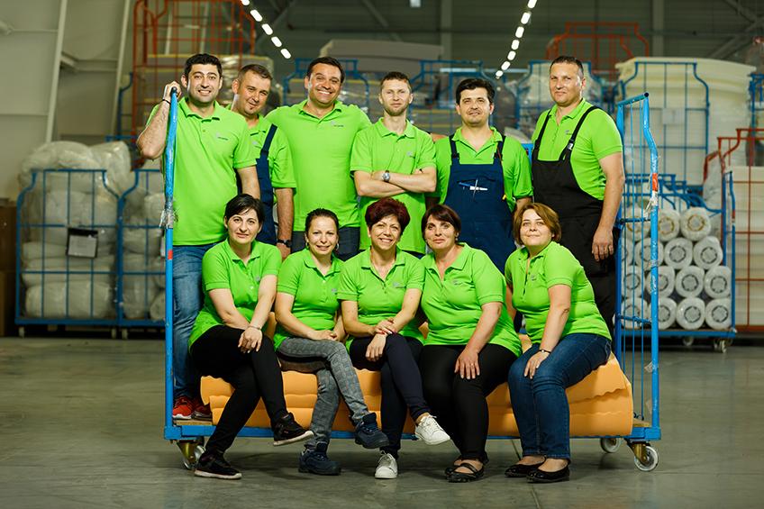 Echipa de producție a fabricii