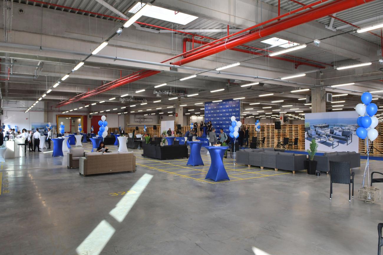 The inauguration of the distribution centre in Bozhuristhe
