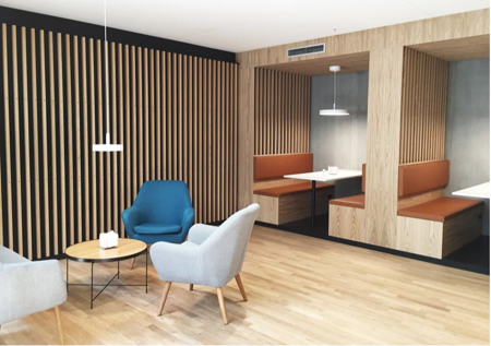 An inspiration picture how the canteen will look like when ready