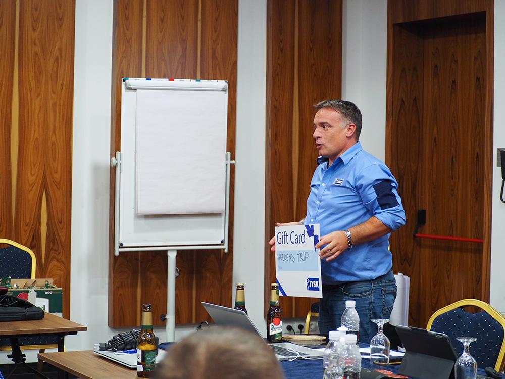 Luben Mishev, Retail Manager JYSK Bulgaria, won the Sales Attitude competition