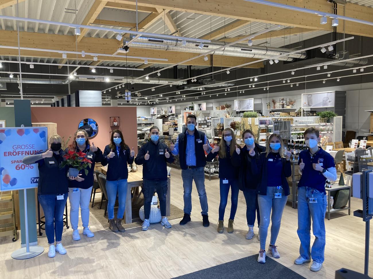 Store-Team Brühl ist bereit. 