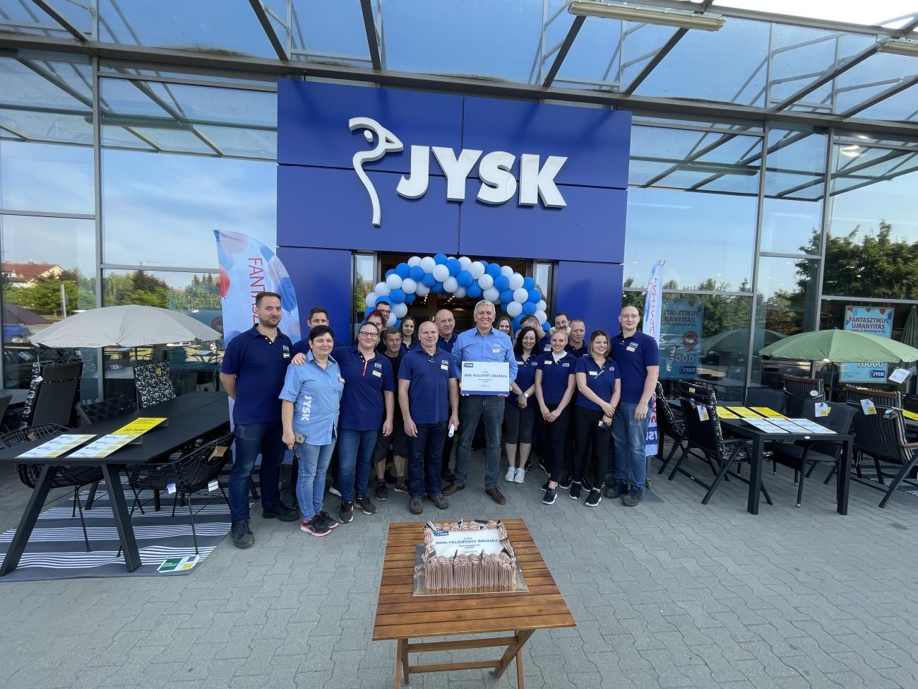 A 2000. felújított JYSK áruház Gödöllőn