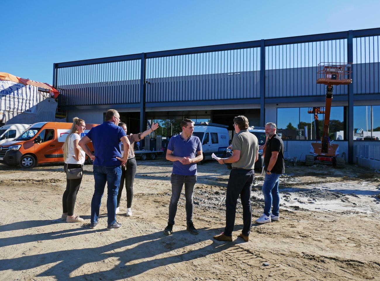 On the construction site in Schoten