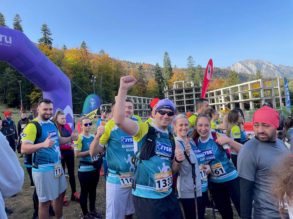Echipa JYSK la startul probei de 13km