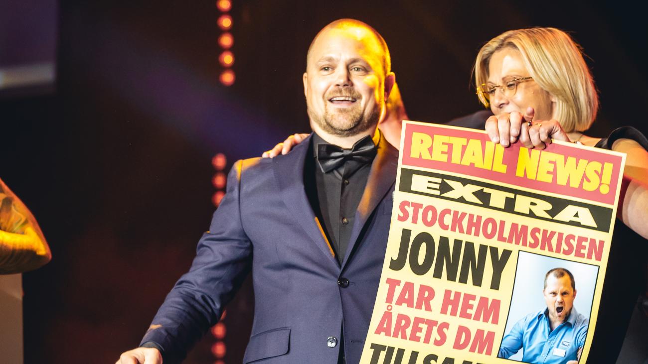 Vinnaren av Årets Distriktschef. Foto: Joakim Thörne.