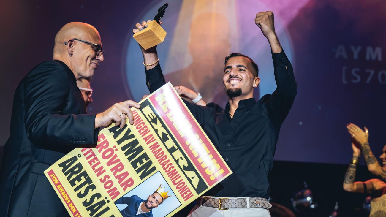 Vinnaren av Årets Säljare. Foto: Joakim Thörne.