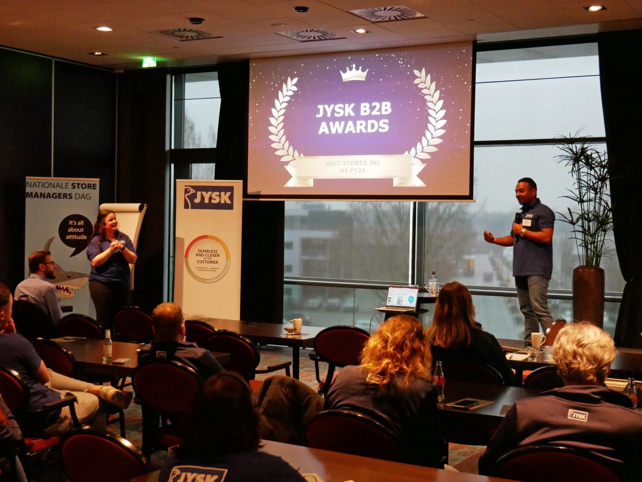 De presentatie van B2B