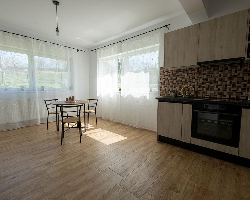 Buctătăria într-una dintre casele de tip familial HHC din județul Iași, inaugurată în aprilie 2025