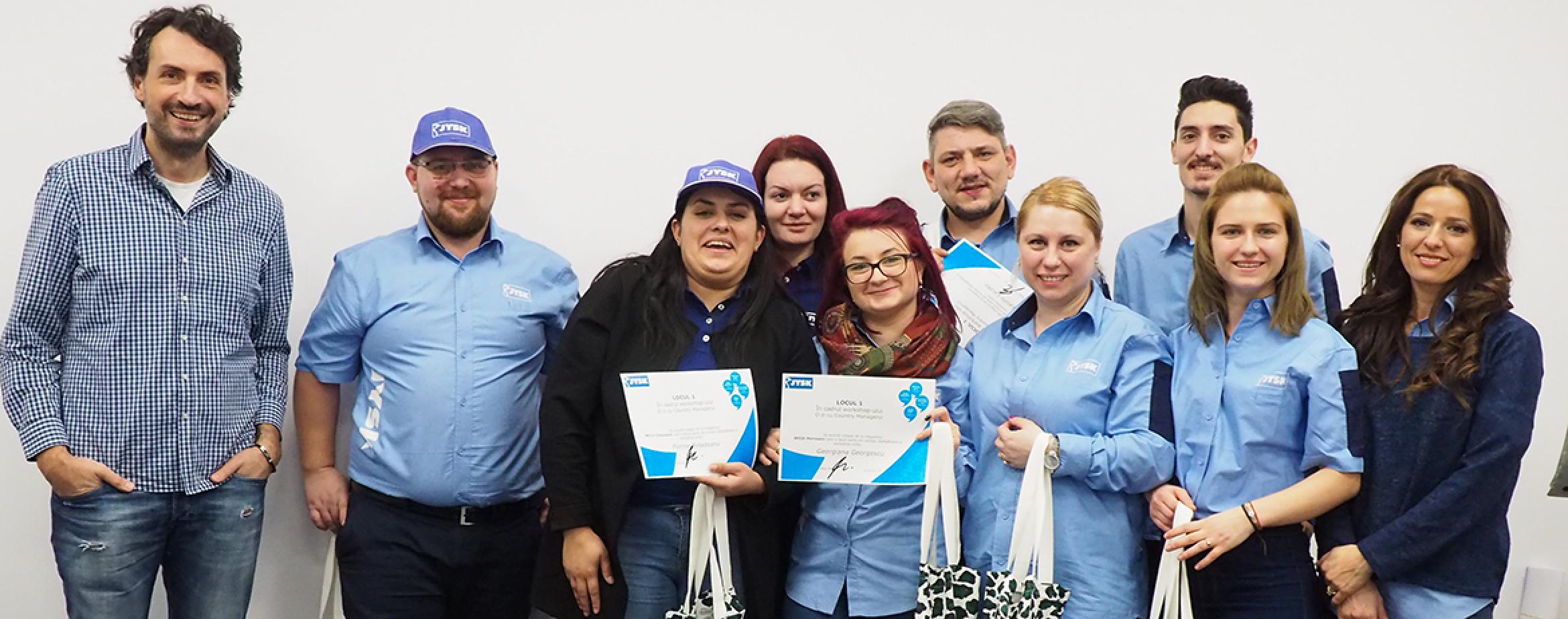 Colleagues from Romania spend a day with the Country Manager