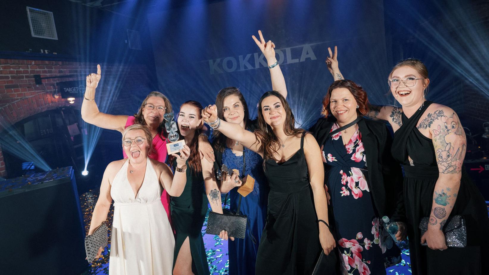 Kokkolan voittoisa tiimi