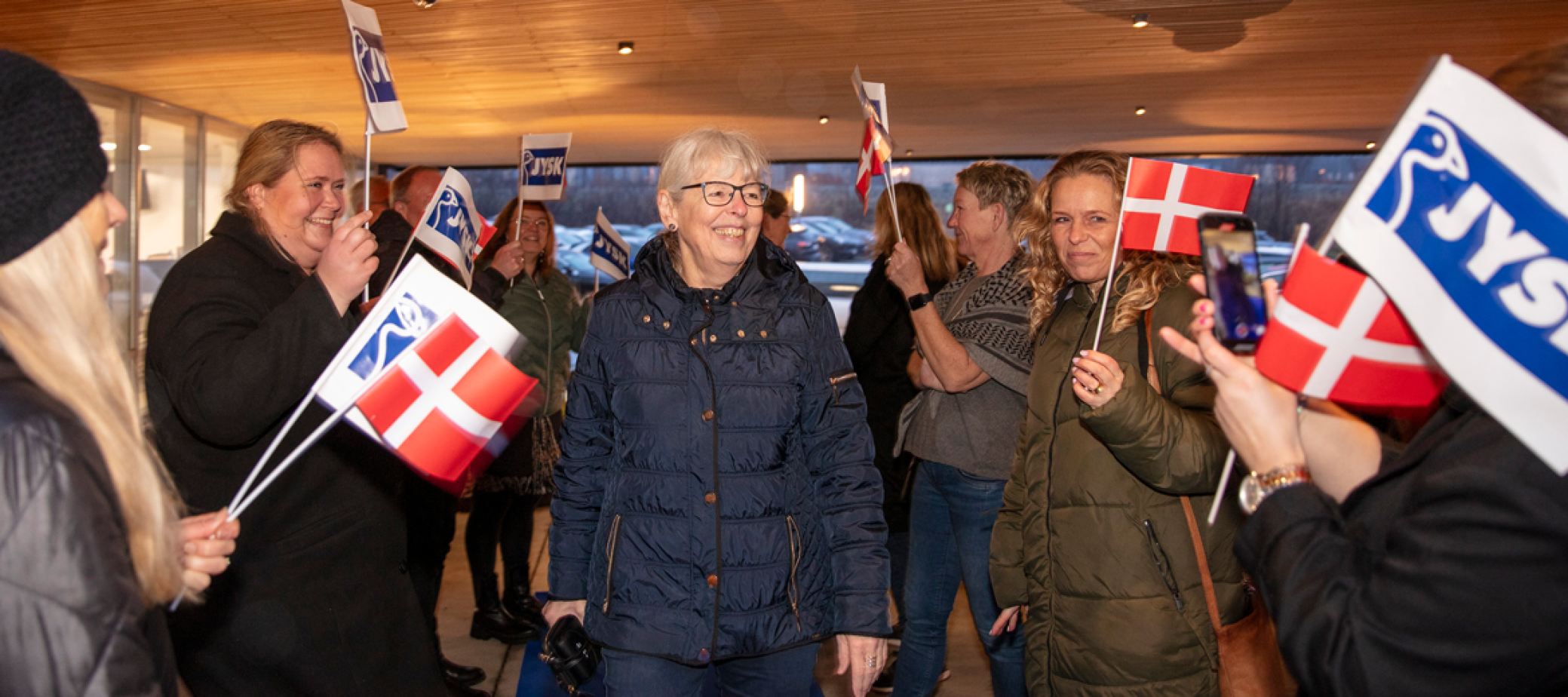Lone Rasmussen bliver fejret ved JYSK HO i Brabrand
