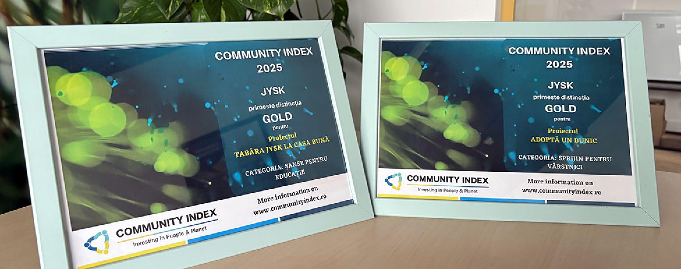 Două campanii CSR JYSK au primit Distincția Gold în Community Index 2025