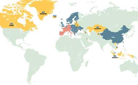 JYSK world map 2017