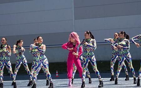Bulgarian singer Poli Genova filmed a music video in Distribution Center Bozhurishte