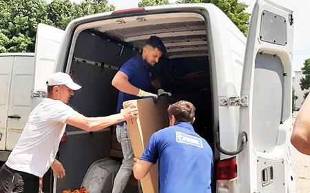 Paturi și saltele pentru centrul de refugiați din Constanța