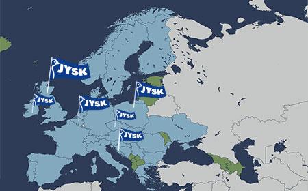 JYSK map