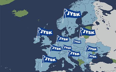 JYSK map
